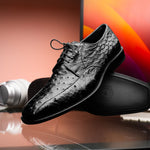 Los Altos Ostrich Bicycle Toe Shoes Black