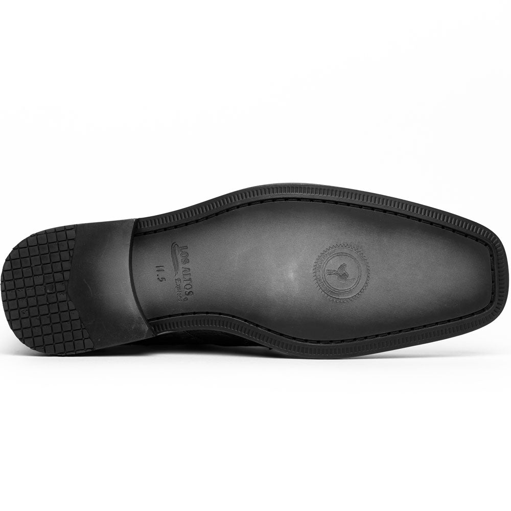 Los Altos Ostrich Bicycle Toe Shoes Black