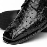 Los Altos Ostrich Bicycle Toe Shoes Black