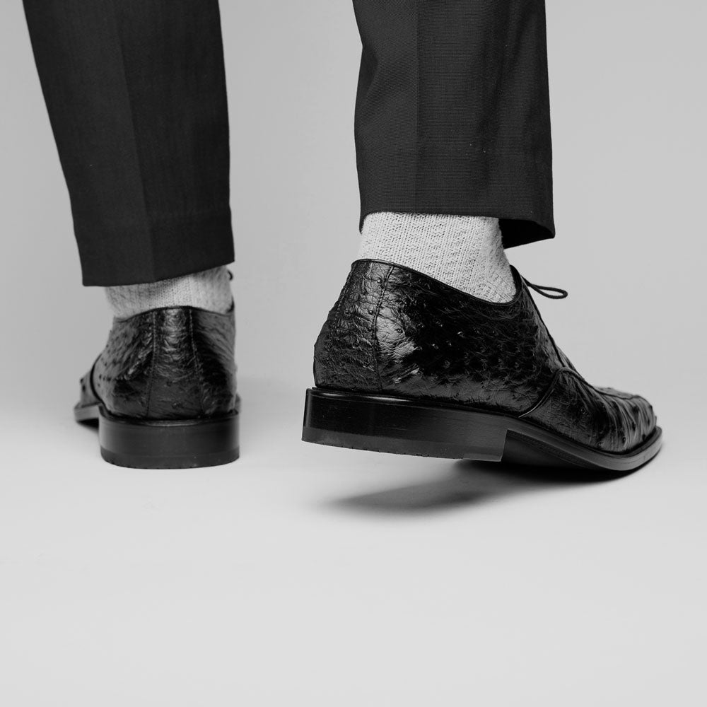 Los Altos Ostrich Bicycle Toe Shoes Black