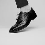 Los Altos Ostrich Bicycle Toe Shoes Black