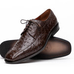 Los Altos Ostrich Bicycle Toe Shoes Brown