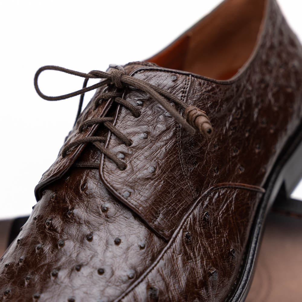 Los Altos Ostrich Bicycle Toe Shoes Brown