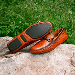 Mezlan Ostrich Driving Shoe Brandy (Exclusive) (RX7041-S)