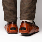 Mezlan Ostrich Driving Shoe Brandy (Exclusive) (RX7041-S)