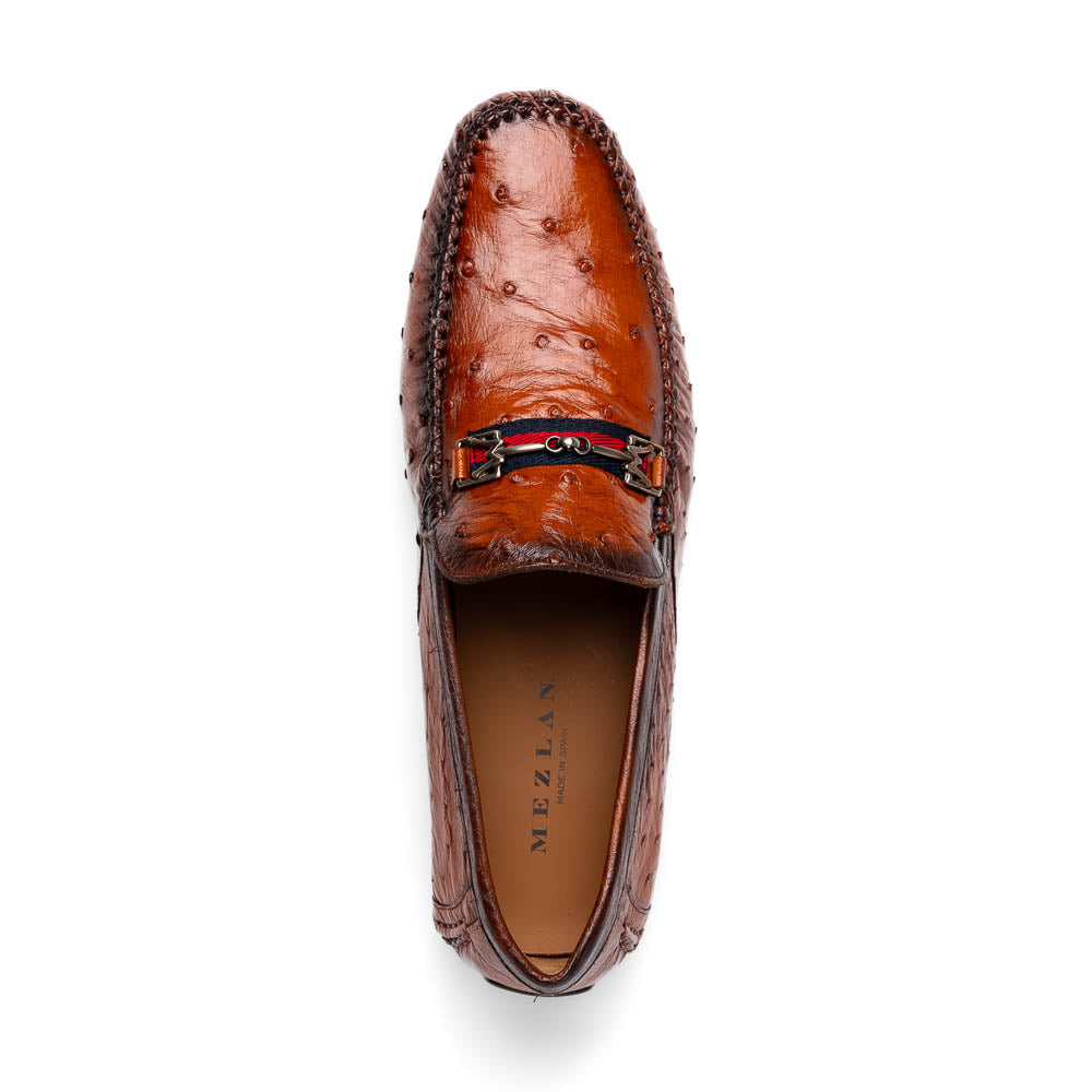 Mezlan Ostrich Driving Shoe Brandy (Exclusive) (RX7041-S)