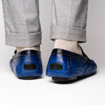 Mezlan Ostrich Driving Shoe Jeans (Exclusive) (RX7041-S)