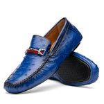 Mezlan Ostrich Driving Shoe Jeans (Exclusive) (RX7041-S)