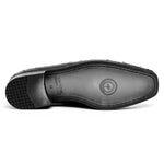 Los Altos Ostrich Quill Bit Loafers Black