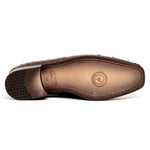 Los Altos Ostrich Quill Bit Loafers Brown