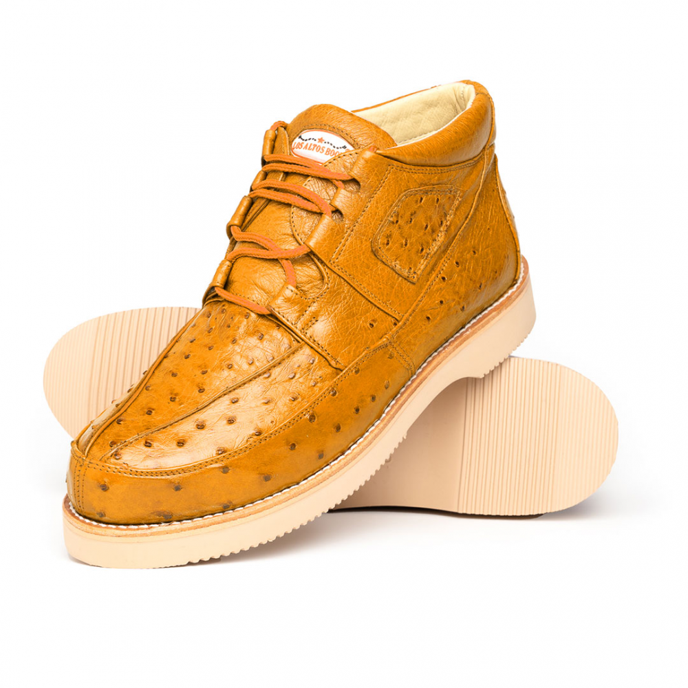 Los Altos Ostrich Shoes Buttercup