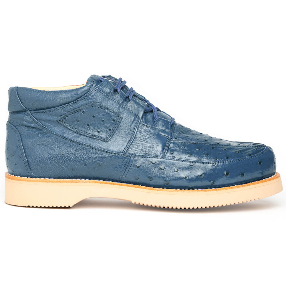 Los Altos Ostrich Casual Shoes Blue Jean