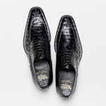 Calzoleria Toscana Ostrich Split Toe Shoes Black