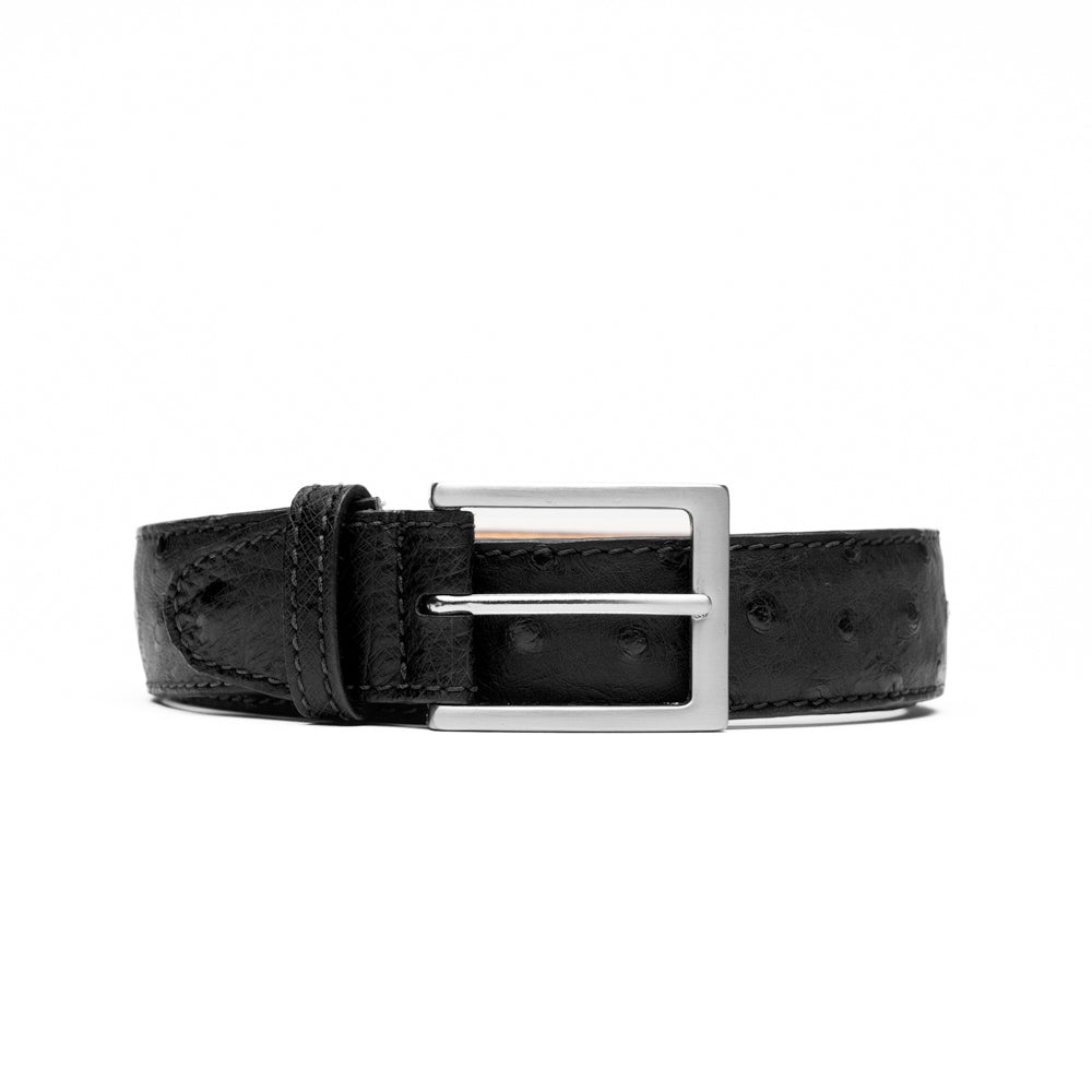 Zelli Ostrich Quill Belt Black (73-101-BLK)