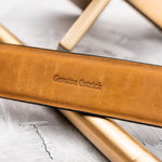 Marco Di Milano Ostrich Quill Belt Brandy