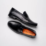Santoni Penny Loafer Shoes Black