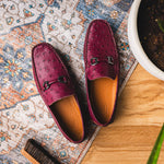 Corrente Palm Beach Ostrich Driver Burgundy