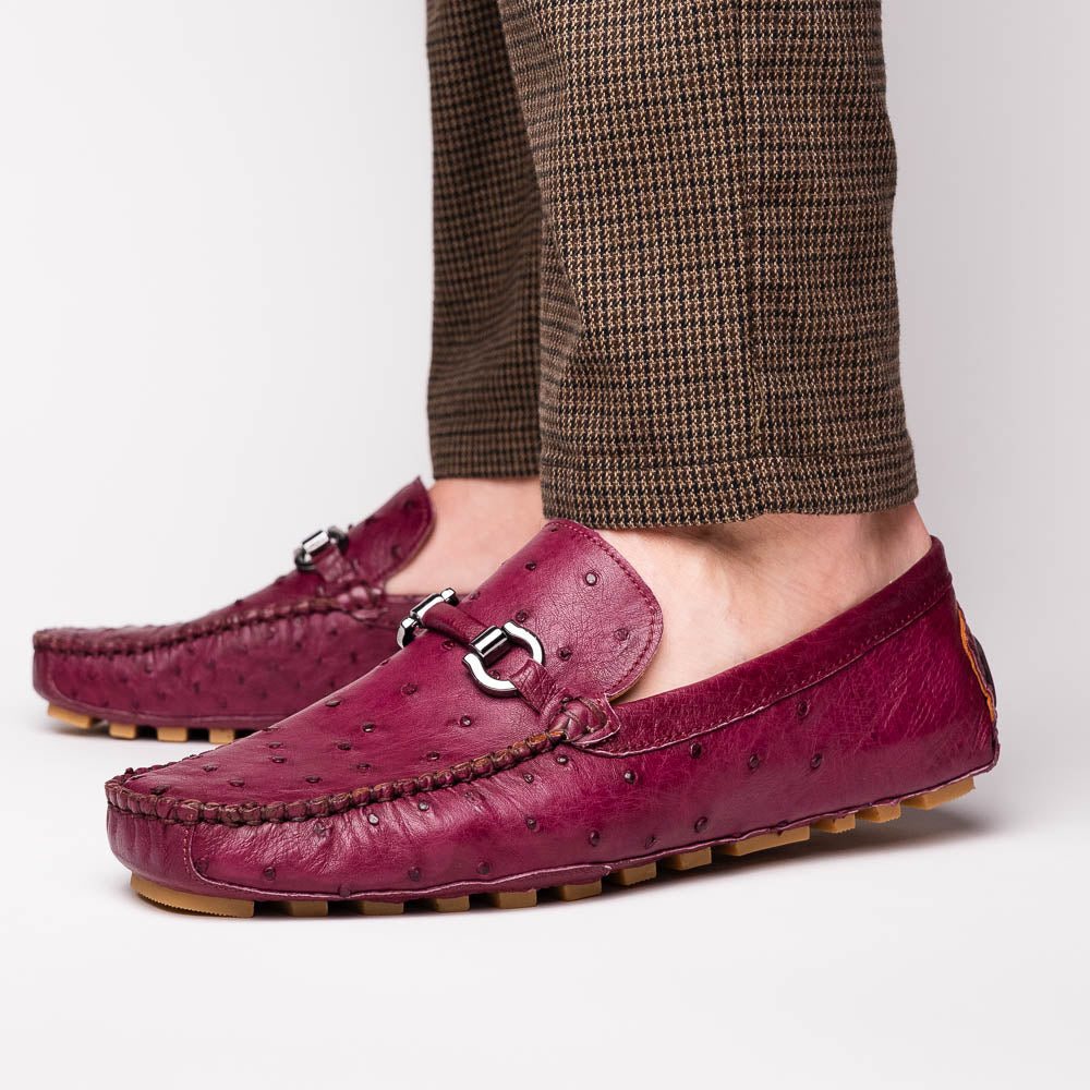 Corrente Palm Beach Ostrich Driver Burgundy