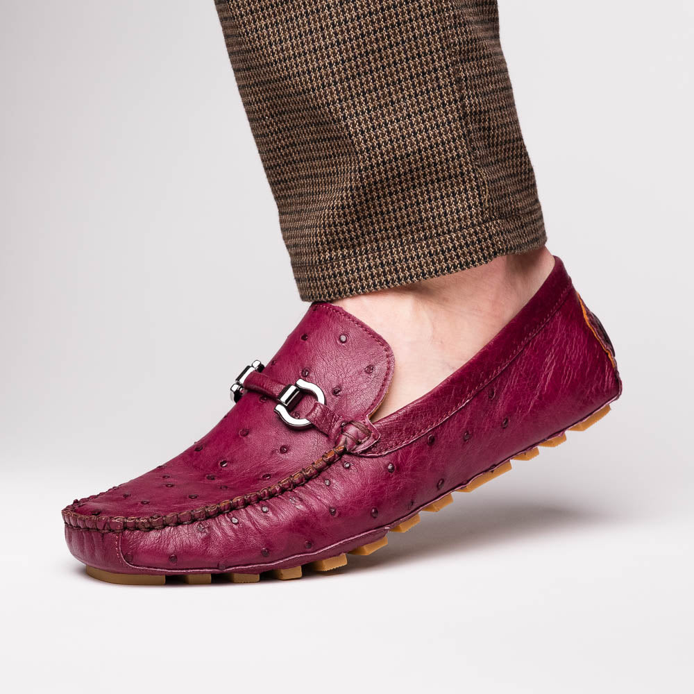 Corrente Palm Beach Ostrich Driver Burgundy