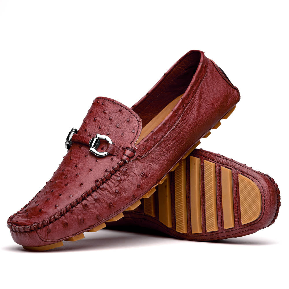 Corrente Palm Beach Ostrich Driver Burgundy