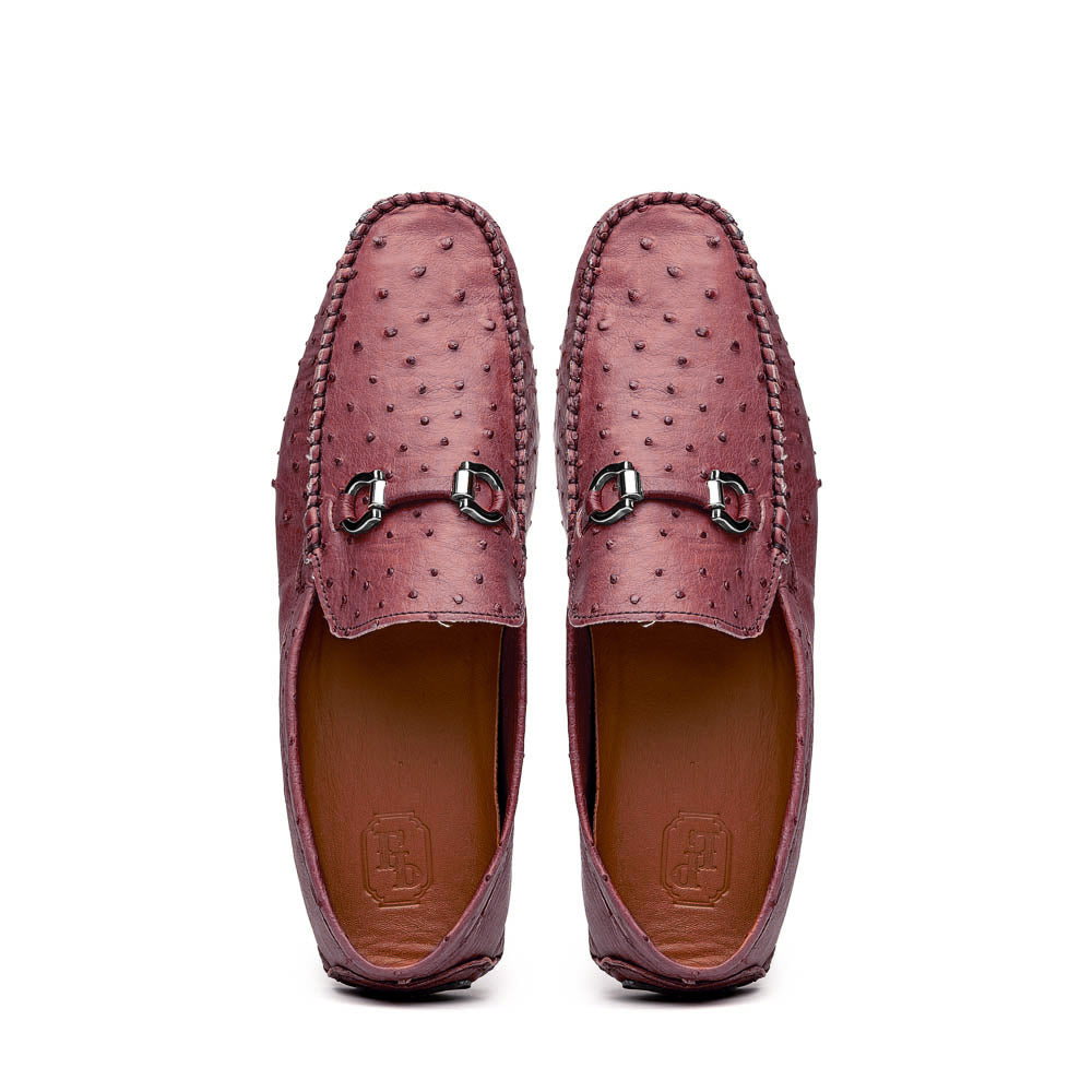 Corrente Palm Beach Ostrich Driver Burgundy