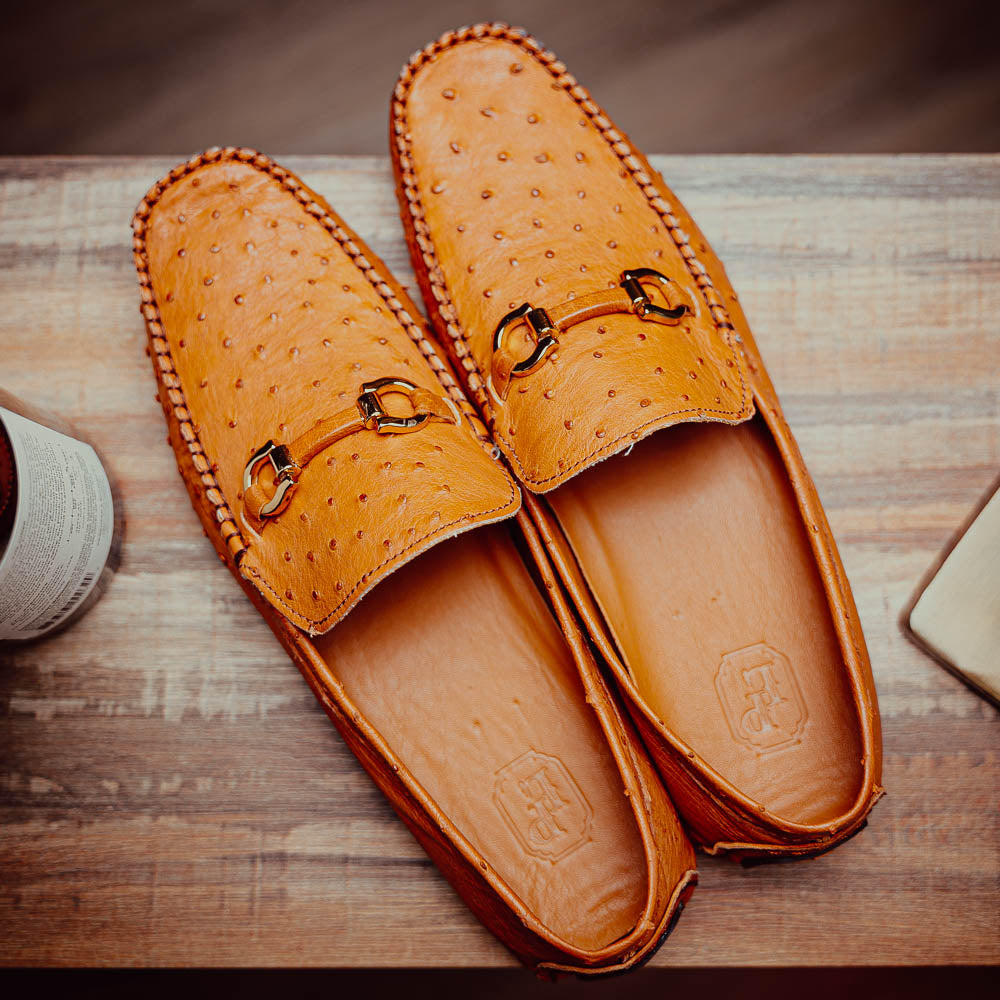 Corrente Ostrich Driver Light Tan