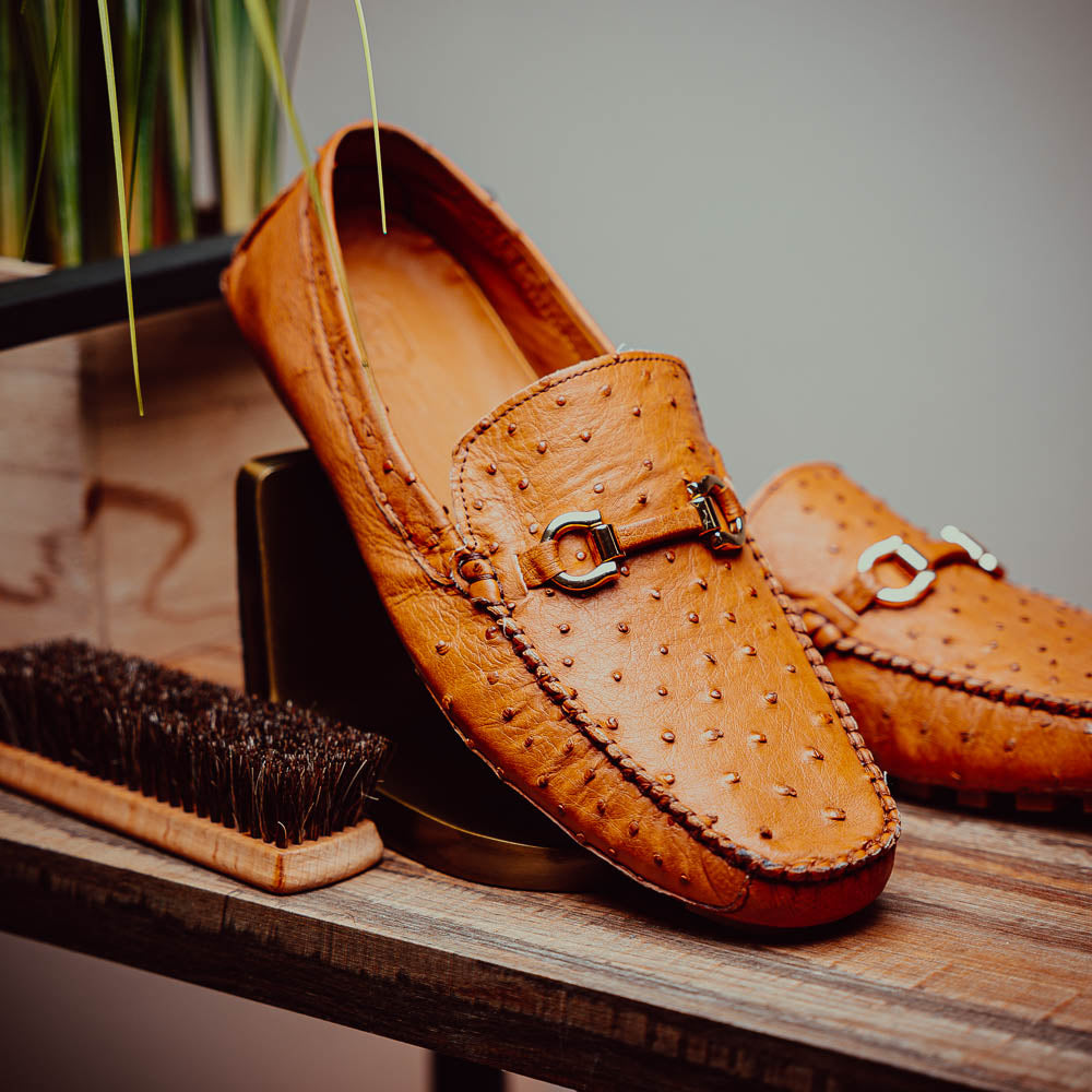 Corrente Ostrich Driver Light Tan