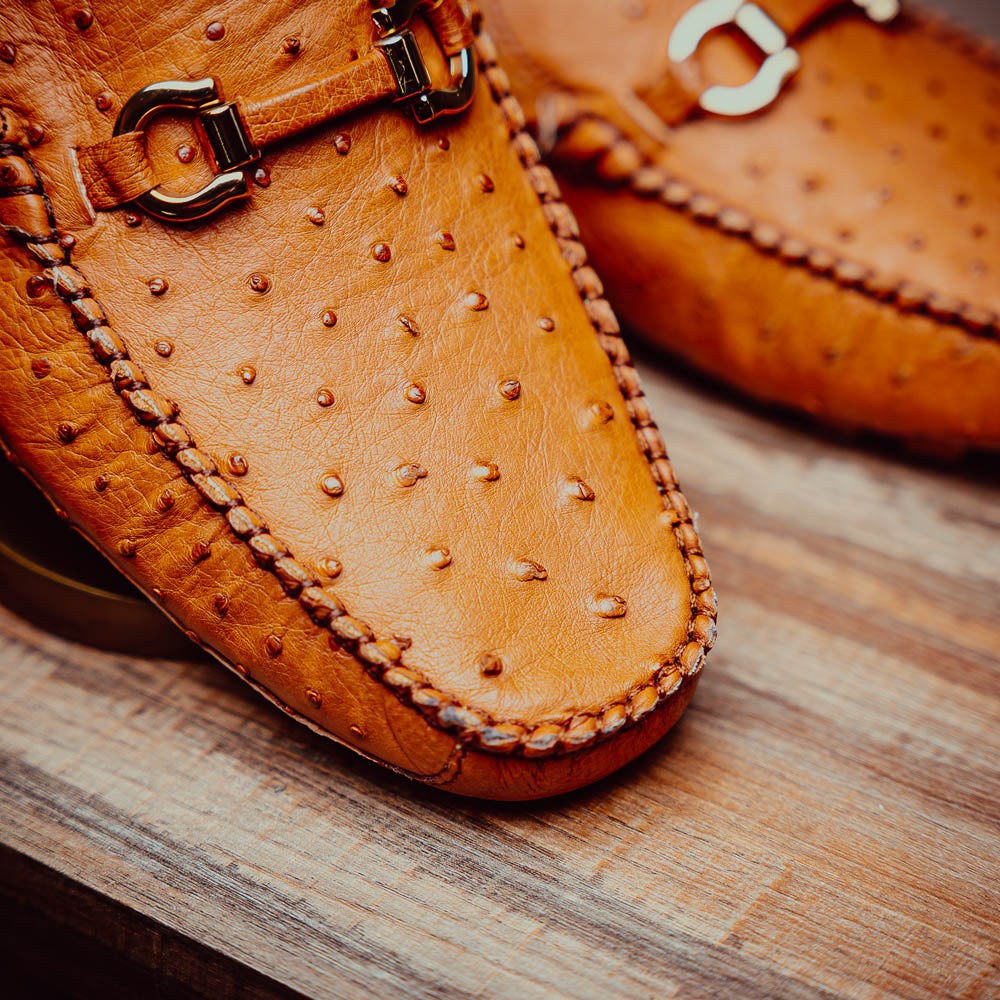 Corrente Ostrich Driver Light Tan
