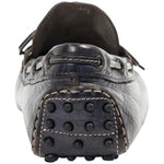 Paolo Shoes Adam Leather Drivers Grey