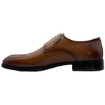 Paolo Shoes Adriano Monk Strap Brogue Shoes Taba