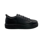 Paolo Shoes Alfonso Low Top Leather Sneakers Black