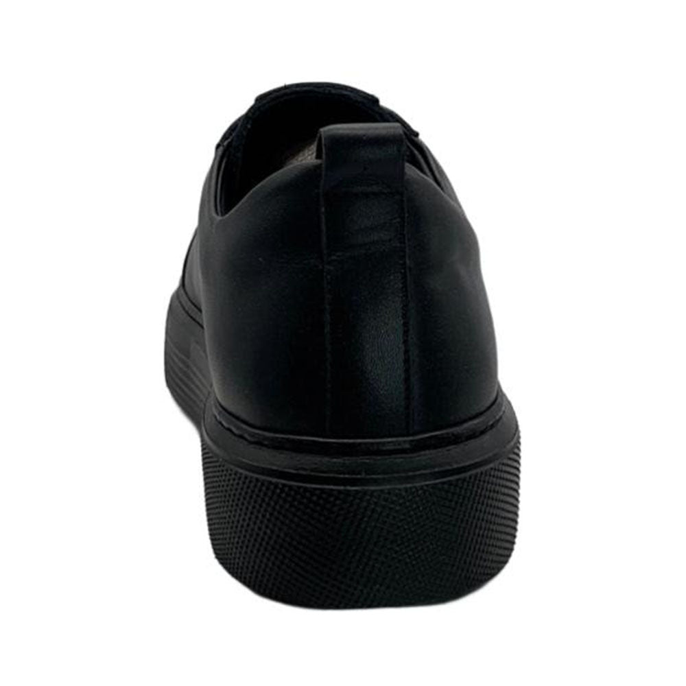 Paolo Shoes Alfonso Low Top Leather Sneakers Black