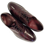 Paolo Shoes Alfredo Wingtip Oxfords Burgundy