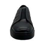 Paolo Shoes Ali Laceless Leather Sneakers Black