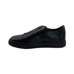 Paolo Shoes Ali Laceless Leather Sneakers Black