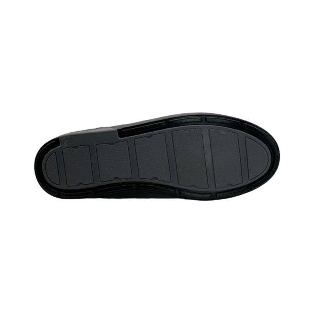 Paolo Shoes Ali Laceless Leather Sneakers Black