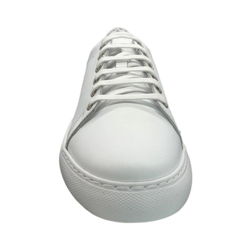 Paolo Shoes Amadeo Low Top Leather Sneakers White
