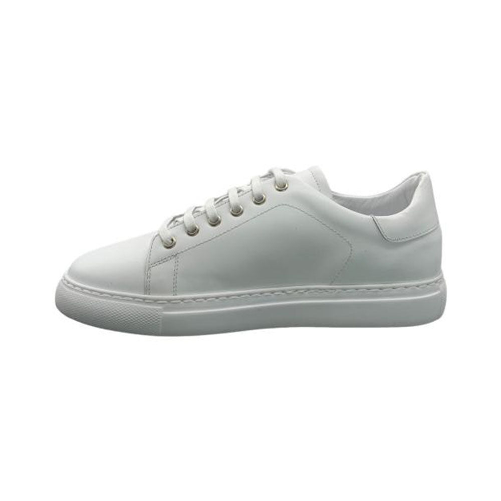Paolo Shoes Amadeo Low Top Leather Sneakers White