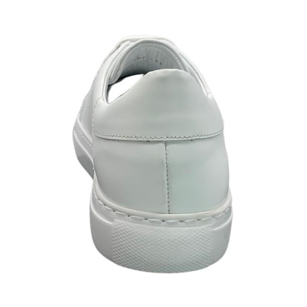 Paolo Shoes Amadeo Low Top Leather Sneakers White