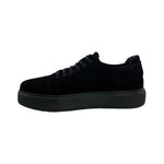 Paolo Shoes Anatoly Low Top Suede Sneaker Black