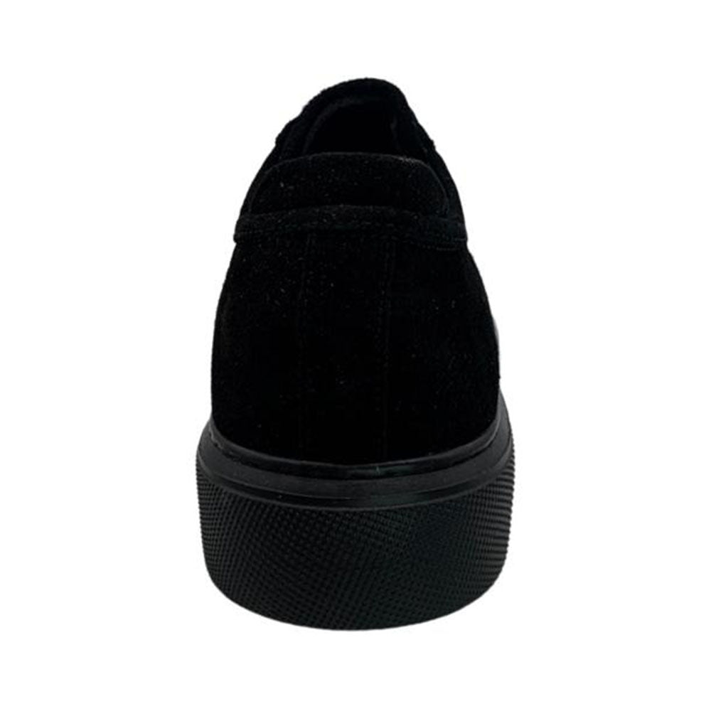 Paolo Shoes Anatoly Low Top Suede Sneaker Black