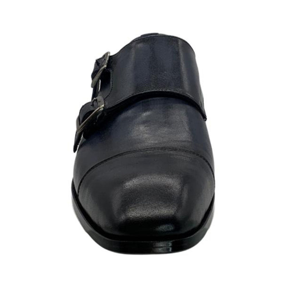 Paolo Shoes Baccio Double Monk Strap Shoes Blue