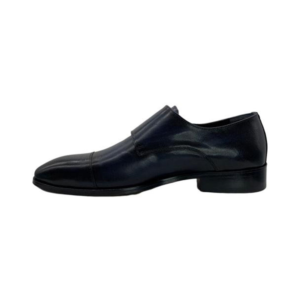 Paolo Shoes Baccio Double Monk Strap Shoes Blue