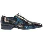 Paolo Shoes Bernard Eel Skin Oxfords Black