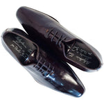 Paolo Shoes Bernard Eel Skin Oxfords Brown