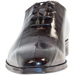 Paolo Shoes Bernard Eel Skin Oxfords Brown