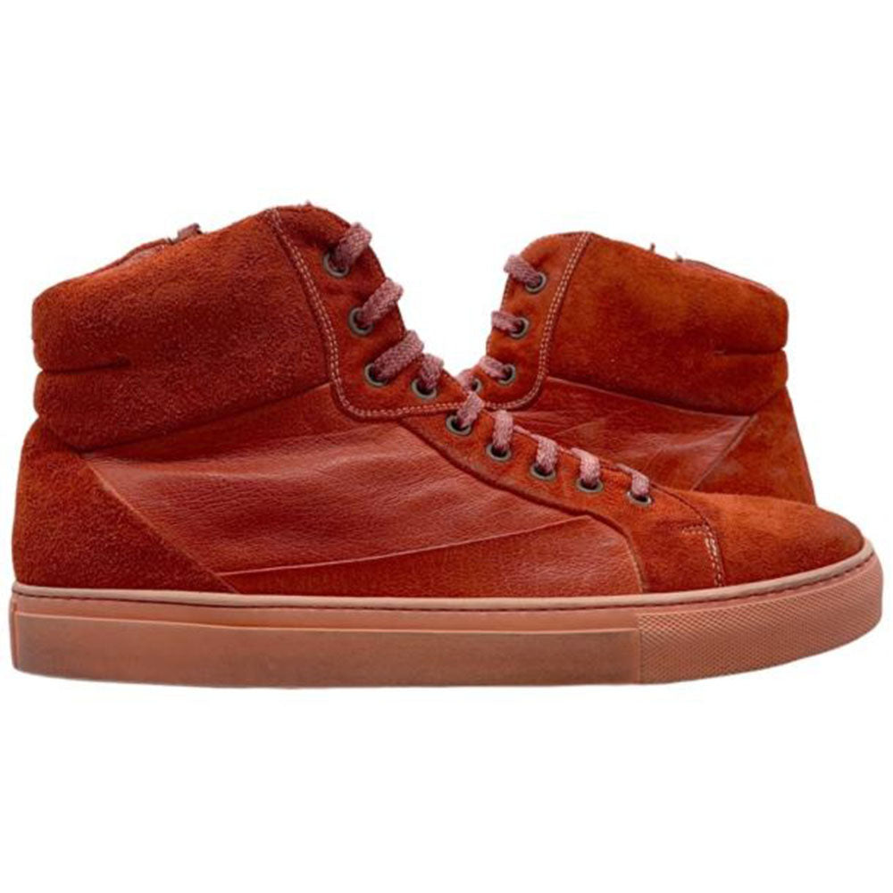 Paolo Shoes Carlo High Top Sneakers Red