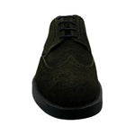 Paolo Shoes Cornelio Suede Wingtip Oxfords Khaki
