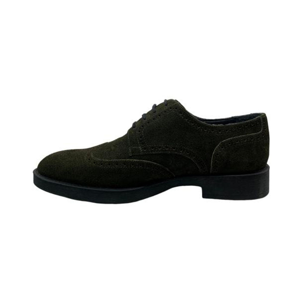 Paolo Shoes Cornelio Suede Wingtip Oxfords Khaki