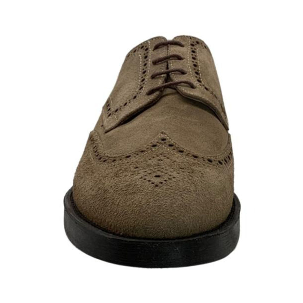 Paolo Shoes Cornelio Suede Wingtip Oxfords Stone